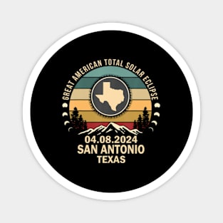 San Antonio Texas Total Solar Eclipse 2024 Magnet